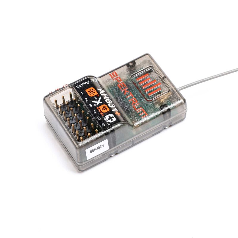 Spektrum AR631+ DSMX 6-Channel AS3X+ & SAFE Receiver SPM-1031