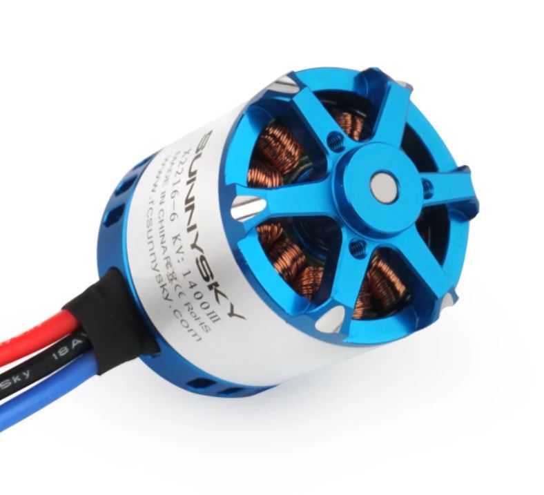 SunnySky X Series X2216-1400kv V3 Brushless Motor Short Shaft