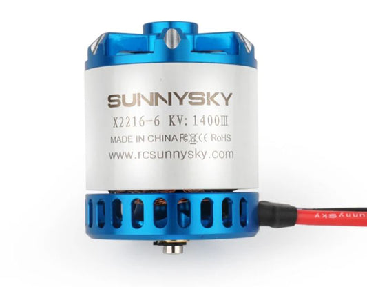 SunnySky X Series X2216-1400kv V3 Brushless Motor Short Shaft