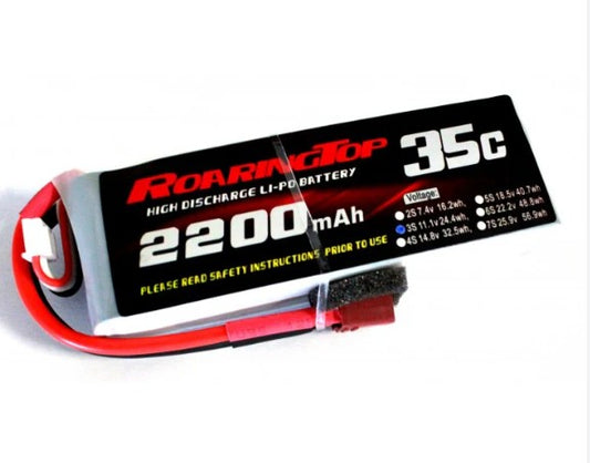 3S 2200mah 35C Roaring Top Lipo Battery