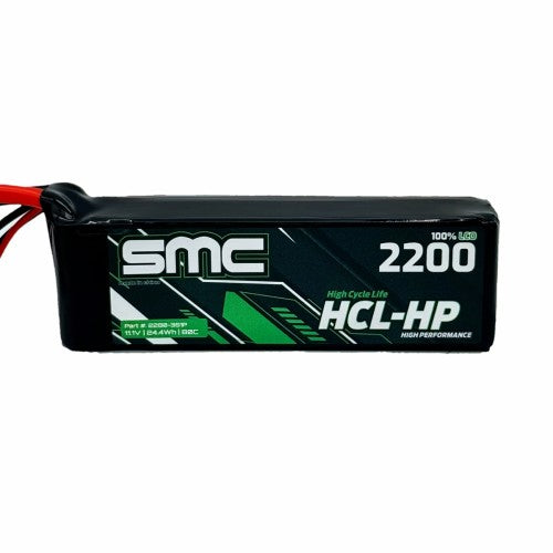 3S 2200mah 80C SMC HCL-HP 11.1V Flight Pack
